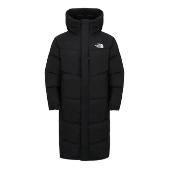 Пуховик THE NORTH FACE для мужчин, длинный, с капюшоном, чёрный | Китай.рф
