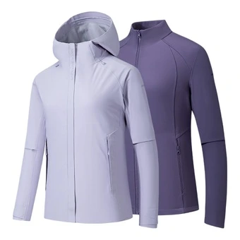 Ветровка Anta Windproof Thermal Windbreaker Jacket женская трехслойная с капюшоном | Китай.рф