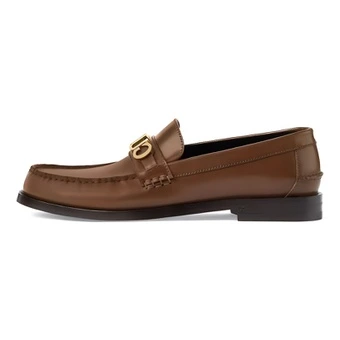 Лоферы GUCCI Horsebit для мужчин, коричневые | Китай.рф