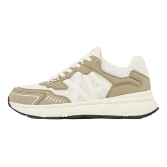 Кроссовки ARMANI EXCHANGE Low Top мужские на платформе 4.4 см хаки/экрю | Китай.рф