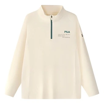 Футболка FILA KIDS FW24 Performance бежево-белая подростковая | Китай.рф