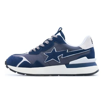 Кроссовки A BATHING APE ROAD STA EXPRESS низкие, кожа/нейлон, мужские, синие | Китай.рф