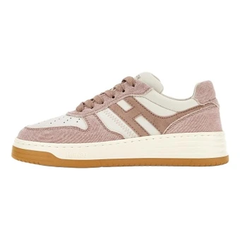 Кроссовки HOGAN H630 Leather Low Top Skateboard Shoes Pink | Китай.рф