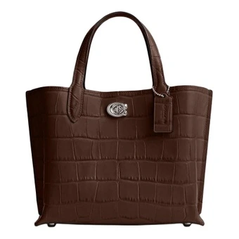 Сумка COACH Willow Leather Tote Bag средняя, женская, Maple | Китай.рф