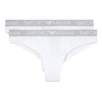 Трусы EMPORIO ARMANI женские SS24 логотип 2 шт белые | Китай.рф