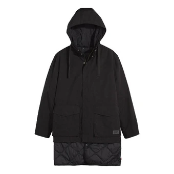 Стеганая куртка Levi's Puffer Jackets мужская, черная, с капюшоном | Китай.рф