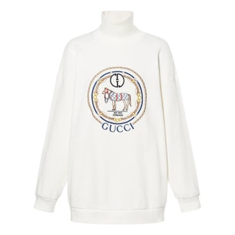 Свитшот GUCCI с вышивкой женский белый | Китай.рф