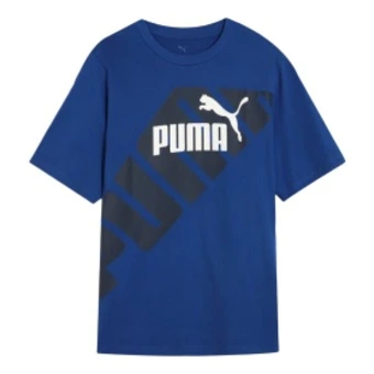 Футболка PUMA Power Graphic мужская синяя | Китай.рф