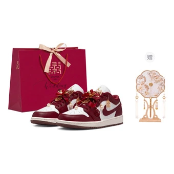 Кроссовки баскетбольные Jordan Air Jordan 1 Vintage, низкий верх, красные и белые | Китай.рф
