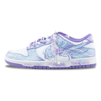 Кроссовки Nike Dunk Summer Night для скейтбординга, бело-фиолетовые | Китай.рф