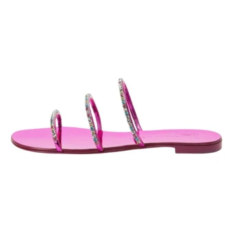 Шлепанцы Giuseppe Zanotti GZ Slide Slippers женские розовые | Китай.рф