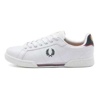 Кеды FRED PERRY Leather Low Top Casual Shoes Unisex White | Китай.рф