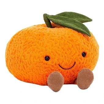 Мягкая игрушка JELLYCAT Забавный маленький мандарин, 15 см | Китай.рф