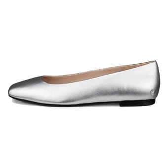 Кроссовки Ecco Margot Leather Casual Shoes для женщин, серебристые | Китай.рф