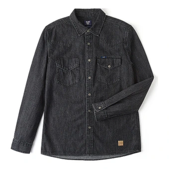Джинсовая куртка Lee Denim Jacket мужская, черная, стандартный крой | Китай.рф