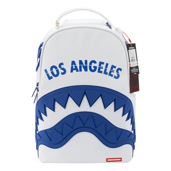 Рюкзак SPRAYGROUND PVC с принтом акулы, белый | Китай.рф