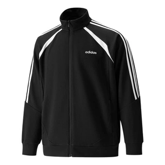 Куртка Adidas мужская, чёрная, с высоким воротником | Китай.рф