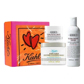 Набор для ухода за кожей Kiehls: крем, тонер и маска с белой глиной, 250 мл + 50 мл + 125 мл | Китай.рф