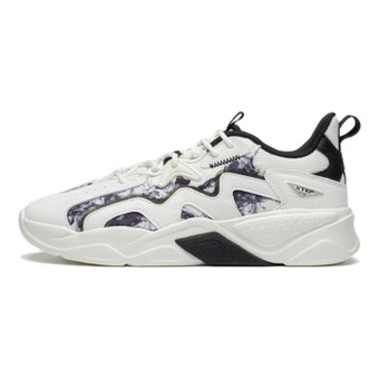 Кроссовки XTEP Low Top Chunky Sneakers белые с чёрным | Китай.рф