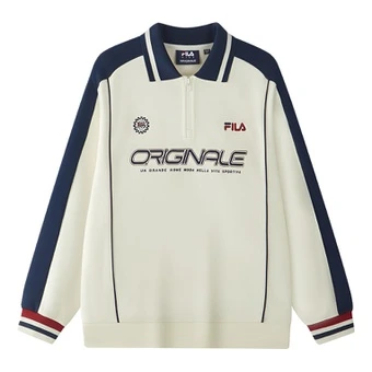 Толстовка FILA KIDS с поло-воротником, утеплённая, для детей, цвет медовый | Китай.рф