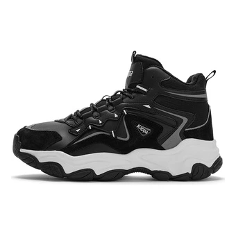 Кроссовки Kappa High top Chunky на толстой подошве, текстиль/кожа, унисекс, черные | Китай.рф