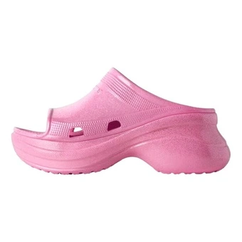 Шлепанцы Balenciaga X Crocs Pool Platform Sandals, женские, розовые | Китай.рф