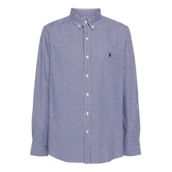 Рубашка Polo Ralph Lauren SS24 Slim Fit Men's Marine Blue | Китай.рф