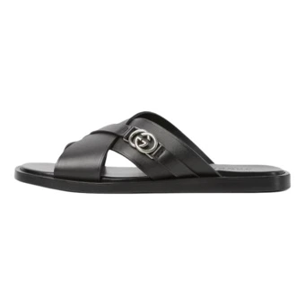 Шлепанцы GUCCI Slide для мужчин, черные | Китай.рф