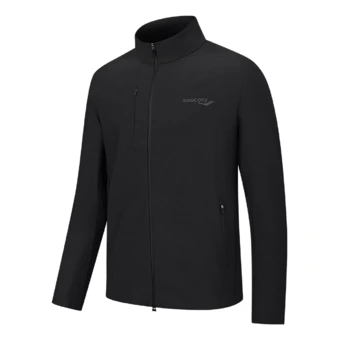 Куртка Saucony мужская, черная, с воротником-стойкой | Китай.рф