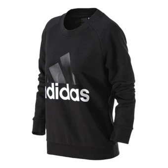 Свитшот женский adidas ESSENTIALS с логотипом черный | Китай.рф