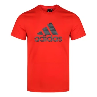 Футболка adidas GFX BOS INFILL мужская красная EK4740 | Китай.рф