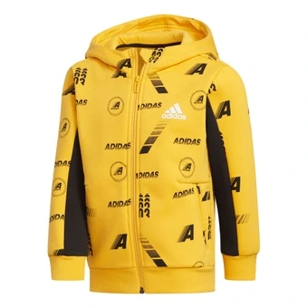 Детская куртка adidas дышащая желтая с капюшоном | Китай.рф