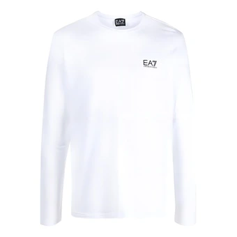 Футболка мужская Emporio Armani EA7 с логотипом, светло-белая | Китай.рф