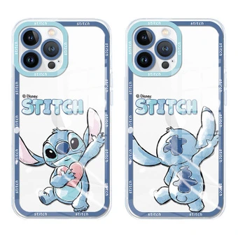 Чехол Disney со Стичем для iPhone 15/14/13/12 PLUS/PRO/MAX, прозрачный | Китай.рф