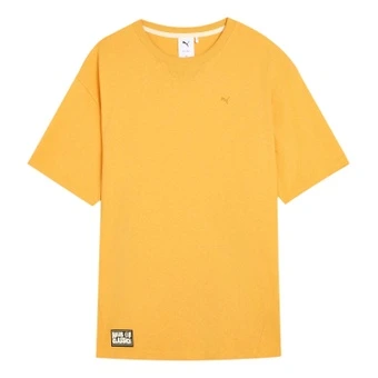 Футболка PUMA CLASSICS HAUS T-Shirt унисекс горчичная | Китай.рф