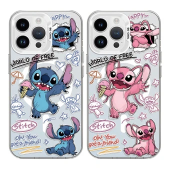 Чехол для телефона Disney Стич для Apple iPhone 16/15/14 и других, с магнитом MagSafe | Китай.рф