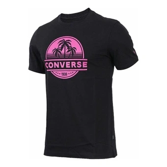 Футболка Converse мужская черная с круглым вырезом | Китай.рф