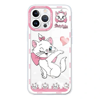 Чехол для iPhone Disney с Мэри и сердечками, прозрачный, для 12/13/14/15 | Китай.рф