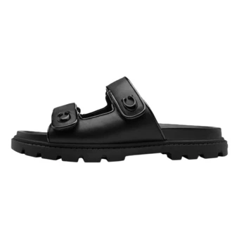 Шлепанцы COACH Slide Slippers женские, черные | Китай.рф