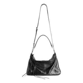 Сумка Balenciaga Le City Crossbody среднего размера для мужчин, черная | Китай.рф