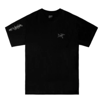Футболка Arcteryx KRAGG для мужчин черная с цветочным принтом | Китай.рф