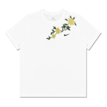Футболка Nike Sportswear мужская белая с вышивкой и круглым вырезом | Китай.рф