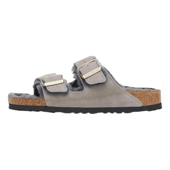 Шлёпанцы женские Birkenstock Slide Slippers лаймово-серые | Китай.рф