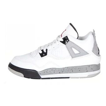 Детские баскетбольные кроссовки Jordan 4 Retro White Cement 2016 PS | Китай.рф