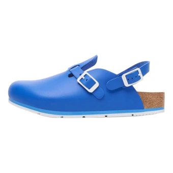 Закрытые тапочки Birkenstock противоскользящие женские синие | Китай.рф