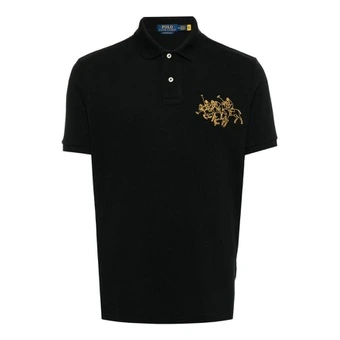 Поло рубашка Polo Ralph Lauren Logo-Embroidered Straight Hem мужская | Китай.рф
