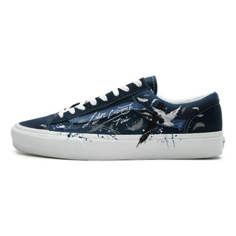 Кроссовки для скейтборда Vans Style 36 унисекс низкие сине-серо-белые | Китай.рф