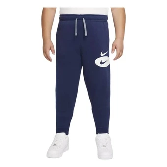 Детские трикотажные спортивные штаны Nike с принтом Logo на шнурке, зауженные, midnight navy | Китай.рф