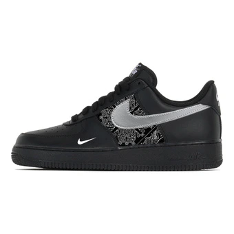 Кроссовки Nike Air Force 1 кастомные черный обсидиан бандана унисекс | Китай.рф