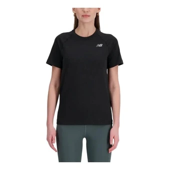 Футболка New Balance Knit Slim женская чёрная влагоотводящая | Китай.рф